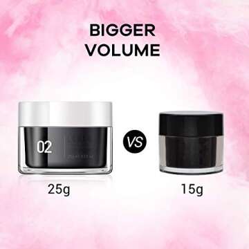 Dipping Powder Set for Nail Art 25g/0.83oz, Dip Powder Starter set Refill with 6 Dip Powder Colors for French Nail Manicure Nail Art Set Essential Kit