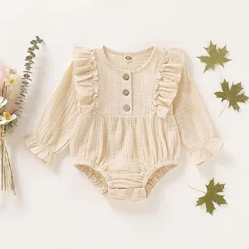 Cute Newborn Baby Girl Romper for Fall and Winter