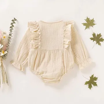 Cute Newborn Baby Girl Romper for Fall and Winter
