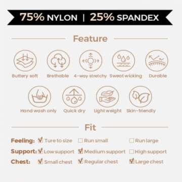 Aoxjox Women's Workout Bandeau Sports Bras Training Fitness Running Yoga Crop Tank Top (Black Dot Print, Small)