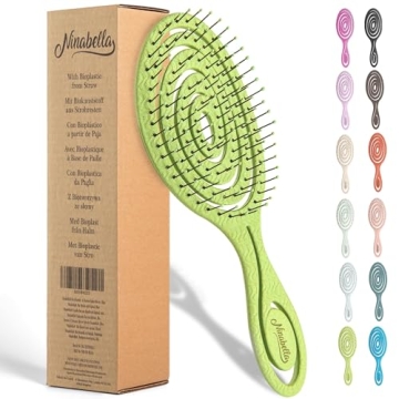 Ninabella Organic Detangling Hair Brush - Pain-Free for All Hair Types