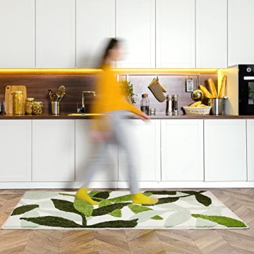 Shop UNIBATH Leaf Bathroom Runner Rug Non Slip & Washable