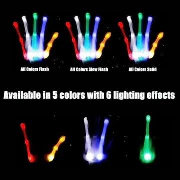 VICAITOYS LED Gloves Kids Light Up Fun 6 Flash Modes