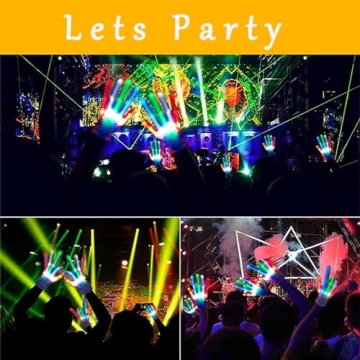 VICAITOYS LED Gloves Kids Light Up Fun 6 Flash Modes