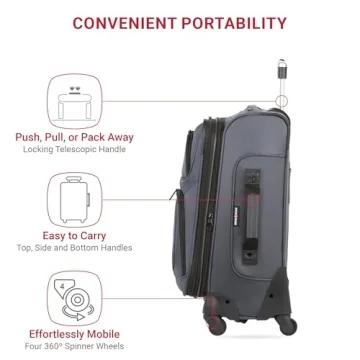 SwissGear Sion Softside Expandable Luggage Carry-On