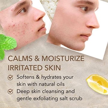 O Naturals Lemon Oil Dead Sea Salt Scrub - 18oz