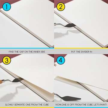 MEEDEN Watercolor Paper Block, 100% Cotton Watercolor Paper Pad of 20 Sheets, 140lb/300gsm, Acid-Free Art Paper for Watercolor, Gouache, Ink and More, 5" x 7" Cold Press