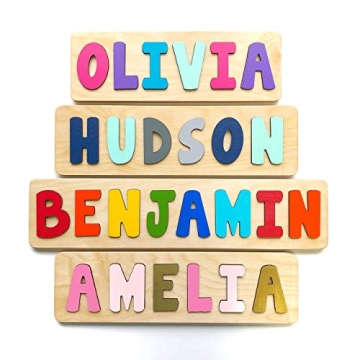 Custom Wooden Name Puzzle for Kids | Bloom Owl