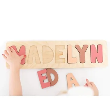 Custom Wooden Name Puzzle for Kids | Bloom Owl