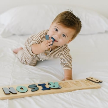 Custom Wooden Name Puzzle for Kids | Bloom Owl