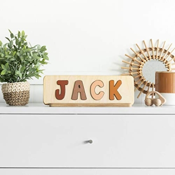 Custom Wooden Name Puzzle for Kids | Bloom Owl
