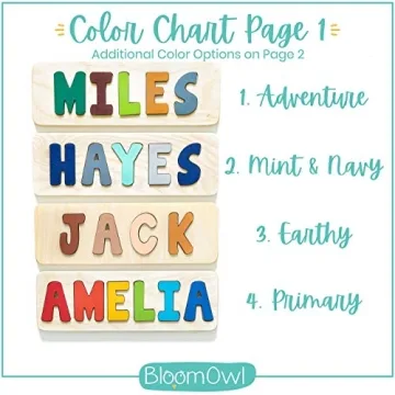 Custom Wooden Name Puzzle for Kids | Bloom Owl
