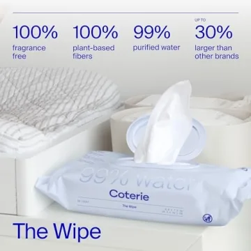 Coterie Baby Wipes - Gentle, Large, Eco-Friendly Essentials