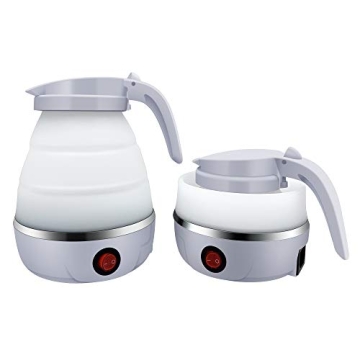 UpdateClassic Portable Travel Foldable Electric Kettle for Coffee and Tea