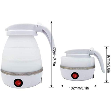 Portable Travel Electric Kettle for Coffee and Tea - Collapsible & Compact