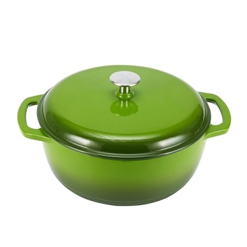 Affordable Amazon Basics Enameled Dutch Oven for Home Cooks