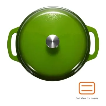 Affordable Amazon Basics Enameled Dutch Oven for Home Cooks
