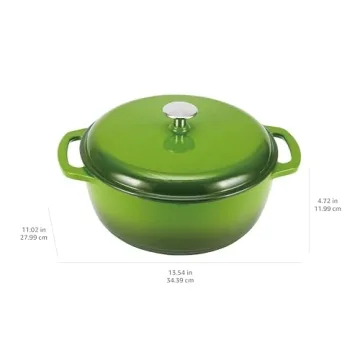 Affordable Amazon Basics Enameled Dutch Oven for Home Cooks