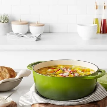 Affordable Amazon Basics Enameled Dutch Oven for Home Cooks