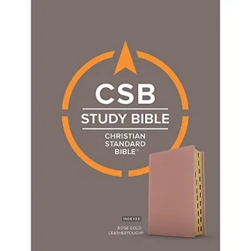 CSB Study Bible - Rose Gold, Indexed, Red Letter Edition