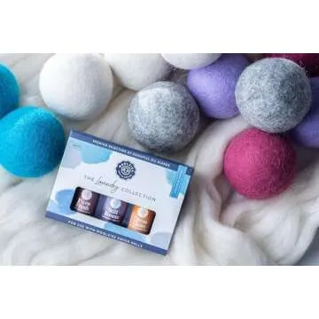 Woolzies Laundry Collection Essential Oil Set | 100% Pure Therapeutic Grade Aromatherapy Oil | Use with Wool Dryer Balls or Oil Diffuser | Gift Set Includes Pure Fresh, Still Breeze, Citrus Clean