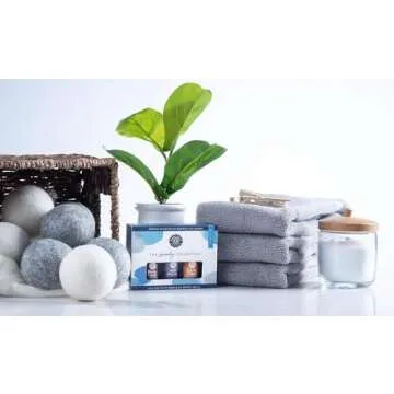 Woolzies Laundry Collection Essential Oil Set | 100% Pure Therapeutic Grade Aromatherapy Oil | Use with Wool Dryer Balls or Oil Diffuser | Gift Set Includes Pure Fresh, Still Breeze, Citrus Clean