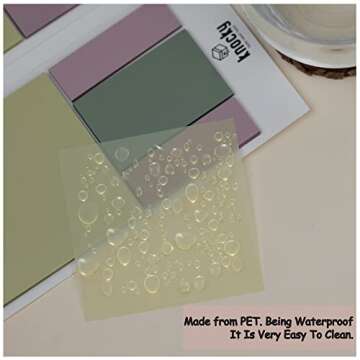 KNOCKY Transparent Sticky Notes - 400 Sheets for All Uses