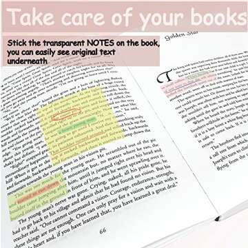 KNOCKY Transparent Sticky Notes - 400 Sheets for All Uses