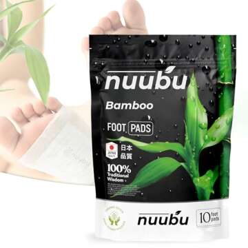 Nuubu | Deep Cleansing Foot Pads | Better Sleep & Foot Care | Premium Japanese Organic Foot Pads wit...