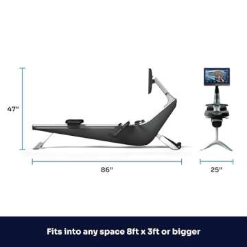 Hydrow Pro Rowing Machine - Immersive Workouts & Compact Design