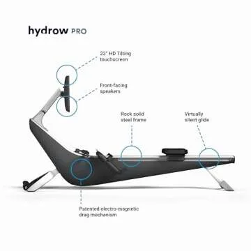 Hydrow Pro Rowing Machine - Immersive Workouts & Compact Design