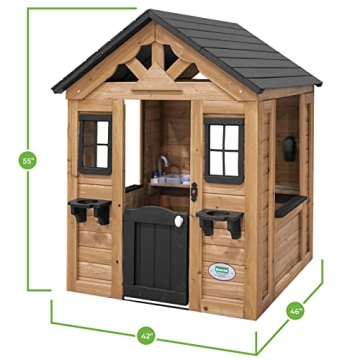 Sweetwater Cedar Wooden Playhouse - Fun for Kids