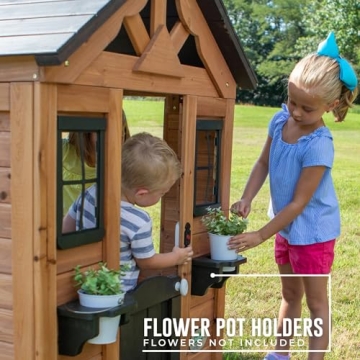 Sweetwater Cedar Wooden Playhouse - Fun for Kids