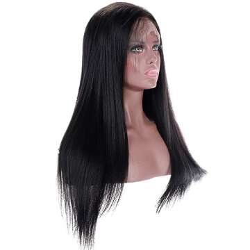 Premier Yaki Straight 360 Lace Front Wig for Women
