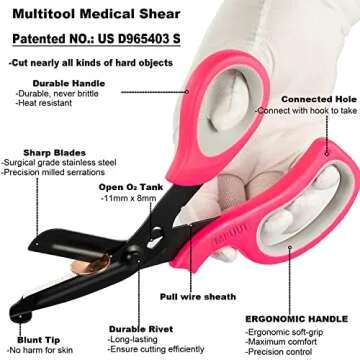 MEUUT Medical Scissors 2 Pack - Heavy Duty EMT Shears