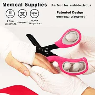 MEUUT Medical Scissors 2 Pack - Heavy Duty EMT Shears