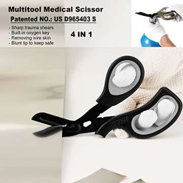 MEUUT Medical Scissors 2 Pack - Heavy Duty EMT Shears
