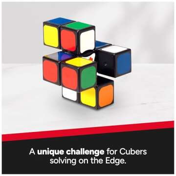 Rubik’s Cube, Edge, 3x3x1 Rubik’s Cube for Beginners Single Layer Puzzle Retro Educational Brain...