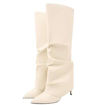 MOTIMODEN Women's Chic Knee High Fashion Boots