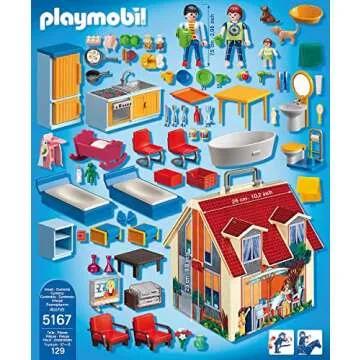 PLAYMOBIL Modern Dollhouse for Kids - Portable Fun