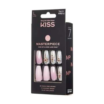 KISS Masterpiece One-Of-A-Kind Luxe Manicure - Kitty Gurl Coffin Fake Nails