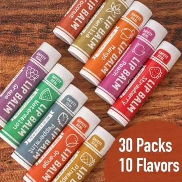 30 Pack Natural Lip Balm by AZEN | Moisturizing Care