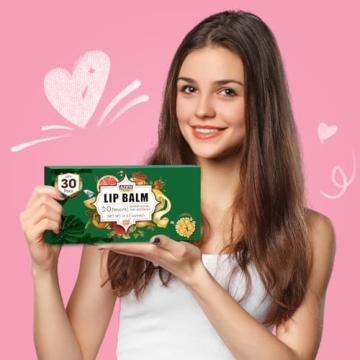 30 Pack Natural Lip Balm by AZEN | Moisturizing Care