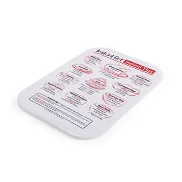 Instant Pot Official Cutting Mat with Recipes - 10x14, White - Perfect for Meal Prep and Cooking Tip...