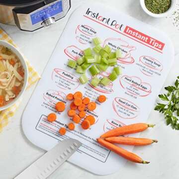Instant Pot - 5271105 Instant Pot Official Cutting Mat with Recipes, 10x14, White