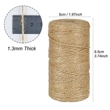 Tenn Well Natural Jute Twine for Crafting and Gardening