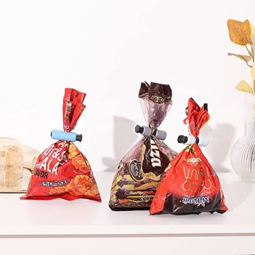 Mr. Pen Bag Clips - 8 Pack Easy Squeeze Closure