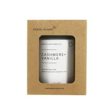 Cashmere Vanilla Scented Candle 50+ Hrs Eco-Friendly