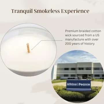 Cashmere Vanilla Scented Candle 50+ Hrs Eco-Friendly