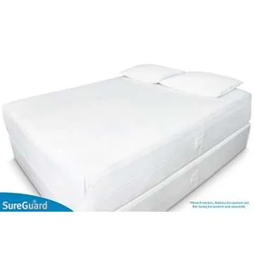 SureGuard Full Mattress Encasement - Waterproof & Bed Bug Proof